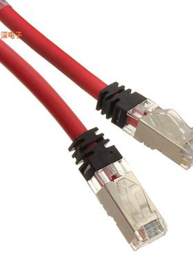 STP6X12MRD |圆形线缆CABLE MOD 8P8C PLUG-PLUG 39.37'