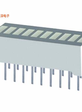 XGUGX10D|绿色（x 10） CBI 5.08X1.78MM 10SEG G VER