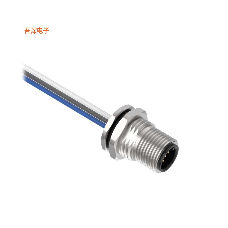 BR-M12M5R9-0.5 |插座CIRC CBL 5POS RCPT TO WIRE 1.64'