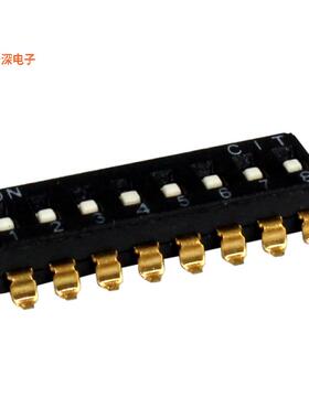 KJ08RTT |SPSTSWITCH SLIDE DIP SPST 0.025A 24V