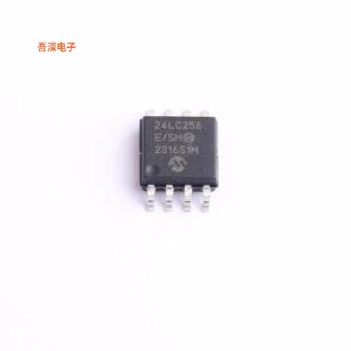 24LC256T-E/SM |原装SOIJ-8-5.28mmIC EEPROM 256KBIT I2C 8SOI