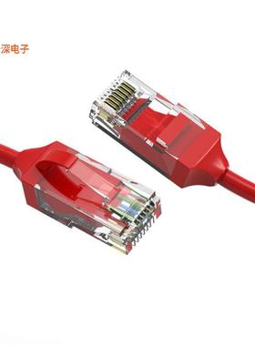 CM-100182RDBSTK |圆形线缆1.5Ft Cat.6 28AWG Slim Ethernet