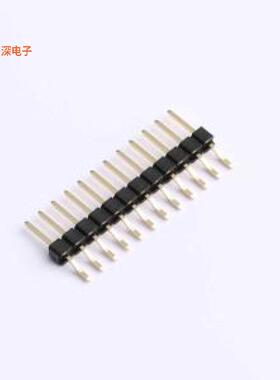 X6511WRS-12H-C60D48 |(X6511)2.54单排单塑排针SMD,P=2.54mm