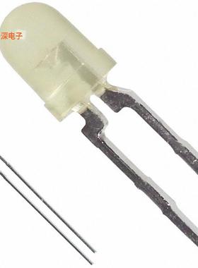 HLMP-1719-A0002 |黄色 YELLOW DIFFUSED T-1 T/H