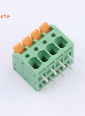 KF208R-5.0-4P|原装插件,P=5mm弹簧式接