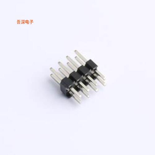 FG-PZ2.0-2-04P |排针2.0 2*4 塑高2.0 直插排针插件,P=2mm