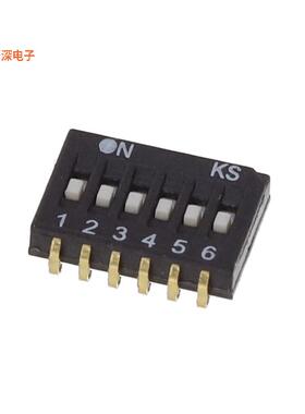 DHS 606 J |SPSTDUAL-IN-LINE SWITCH, HALF-PITCH-