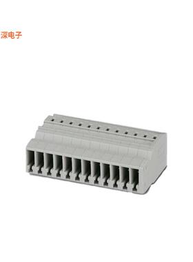 3042324 |插座，公形引脚TERM BLOCK RCPT 12POS