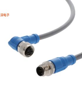 T4162124004-002 |插座CBL 5POS RCPT TO PLUG RA 3.28'