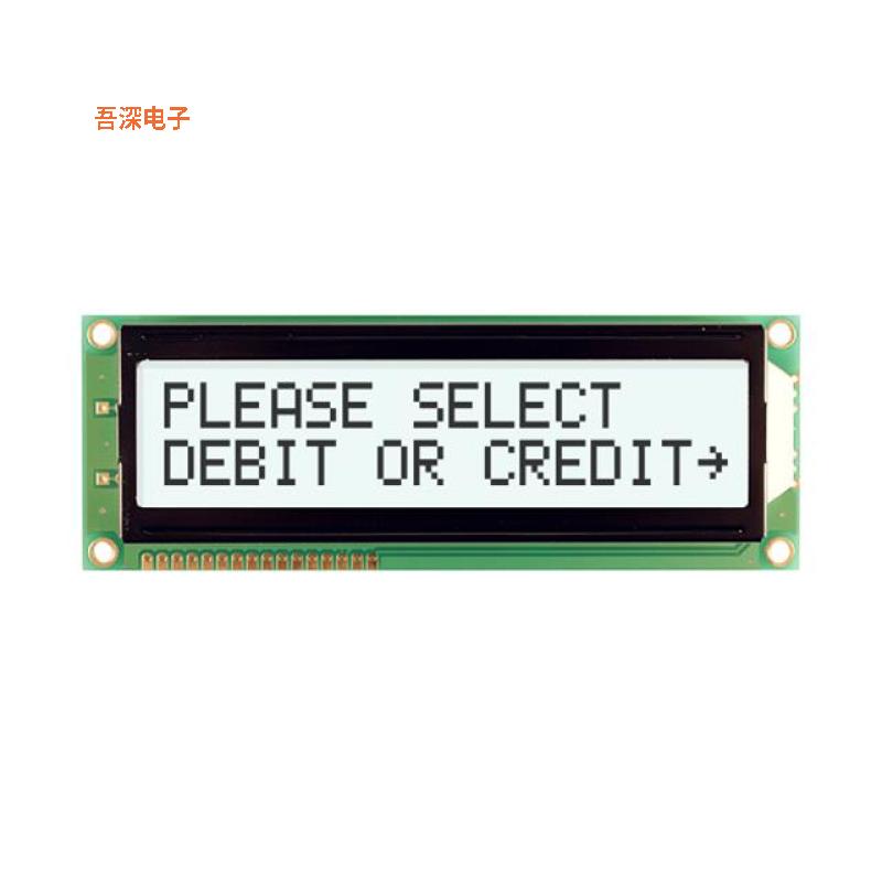 NHD-0216SZ-FSW-FBW |32.0LCD MOD 32DIG 16X2 TRANSFLCT WHT