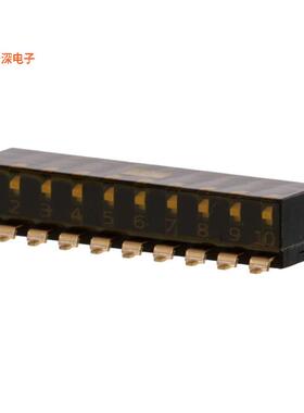 EDSP10SGRFSTU04 |SPSTSWITCH PIANO DIP SPST 0.025A 24V