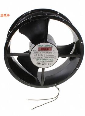 UF25GC23-BWHR-L24|230VACFAN AXIAL 254X89MM 230VAC WIR