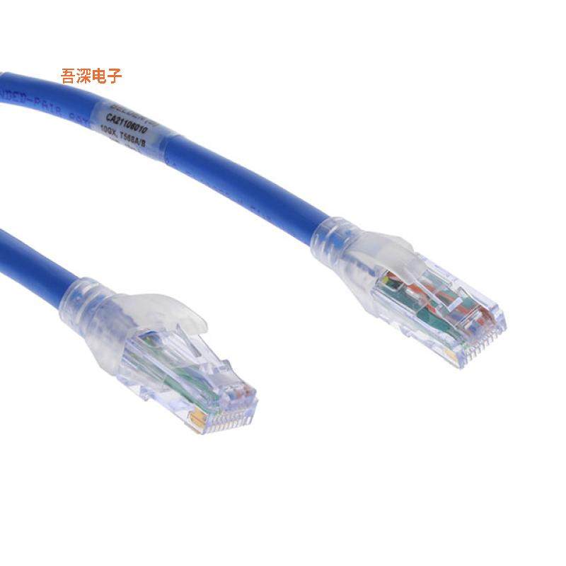 CA21106010 |圆形线缆PATCHCORD B10GX CMR BLU 10FT