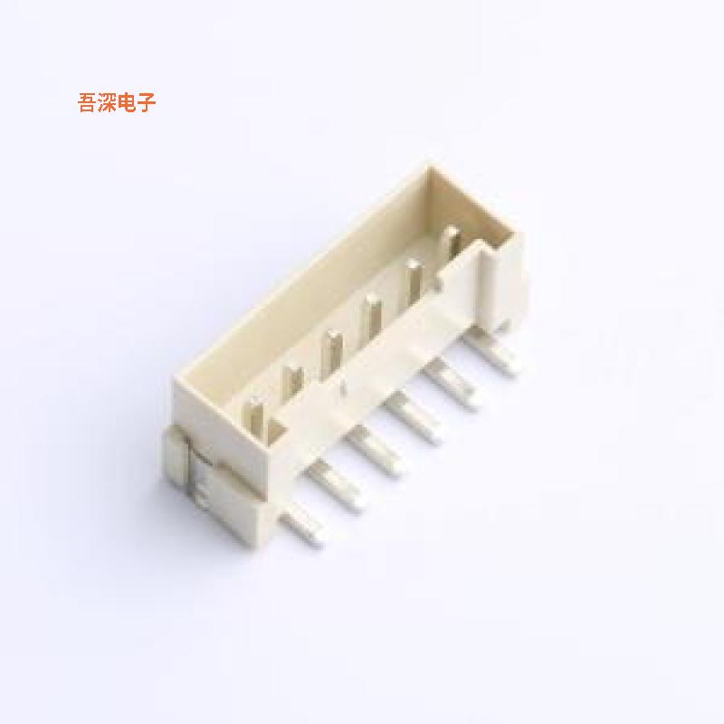 WAFER-VH396L-6A |线对板针座VH 3.96mm 1x6P 立贴 带扣