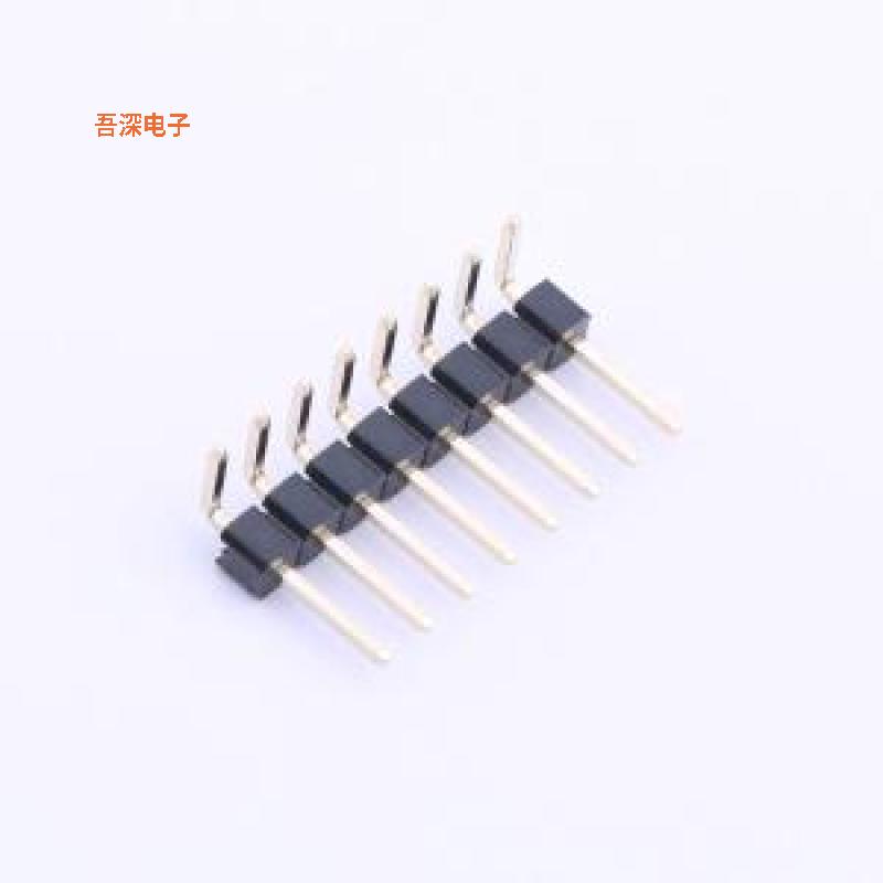 DZ254W-11-08-65 |排针排针1x8P 间距:2.54mm 方针 弯插