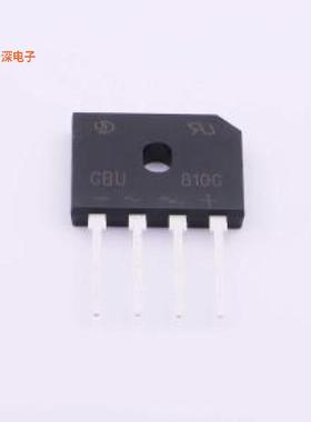 GBU810G |原装GBUBRIDGE RECT 1PHASE 1KV 8A GBU