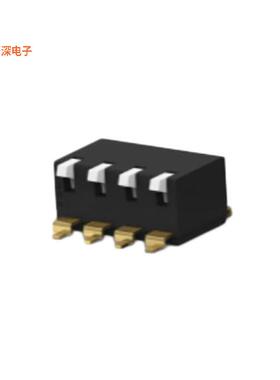 EDSP04SGLNNTR04 |SPSTSWITCH PIANO DIP SPST 0.025A 24V