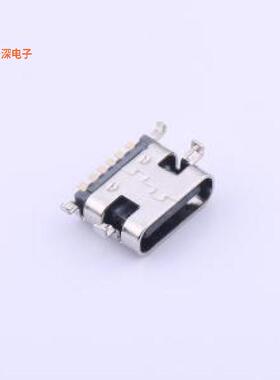 TYPE-606-0.8-T3 |沉板式0.8mm四脚母座镀金USBSMD