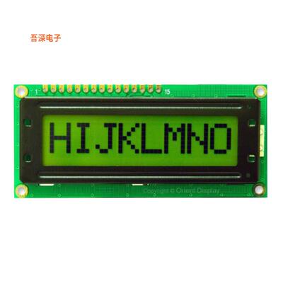 AMC0801AR-B-Y6WFDY|8.0LCD COB CHAR 8X1 Y/G TRANS