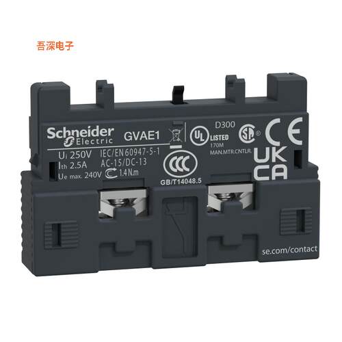 GVAE1 |原装全新TESYS AUXILIARY N/O OR N/C TOP
