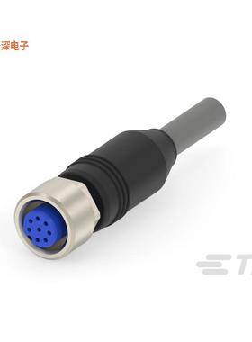 2273041-3 |插座CIRC CBL 8POS RCPT TO WIRE 16.4'