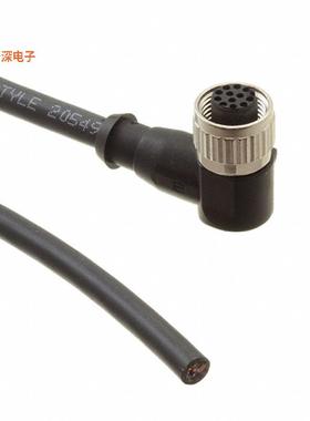 21348700C78050 |插头，直角CBL 12POS PLUG RA TO WIRE 16.4'