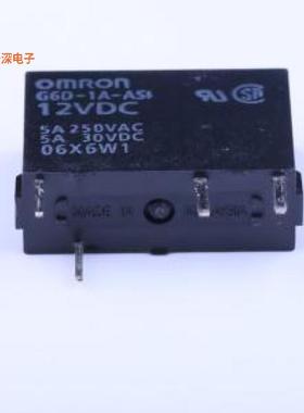 G6D-1A-ASI DC12 原装|正品插件,6.4x17.3mm