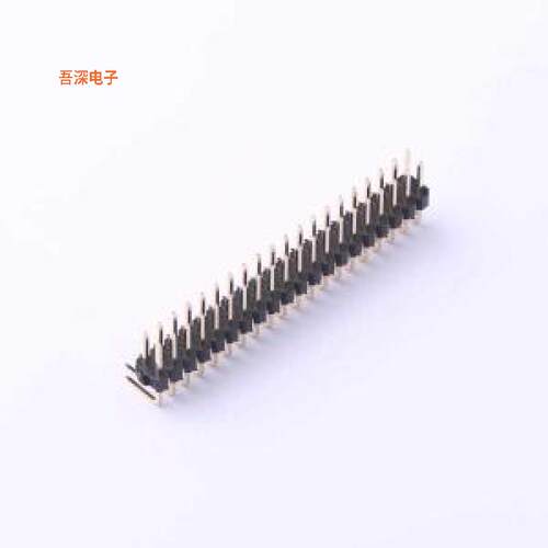 X6521WR-2x20H-C60D30 |高镀金 抗氧化排针弯插,P=2.54mm