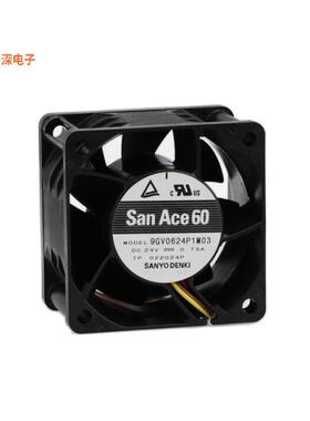 9GV0624P1M03 |24VDCFAN AXIAL 60X38MM 24VDC WIRE