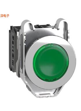 XB4FW33M5 |前面板安装FLUSH CAPS ILL PB GR  230V 1N