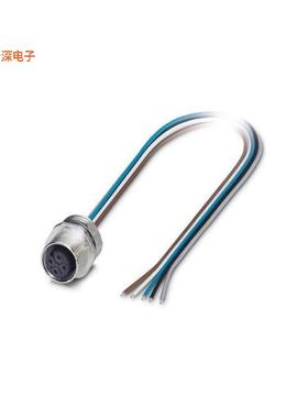 1548024 |插头CIRC CBL 5POS PLUG TO WIRE 3.28'