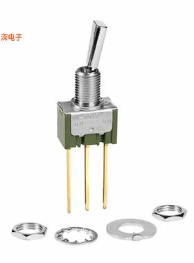 M2012ES1G06 |面板安装SWITCH TOGGLE SPDT 0.4VA 28V