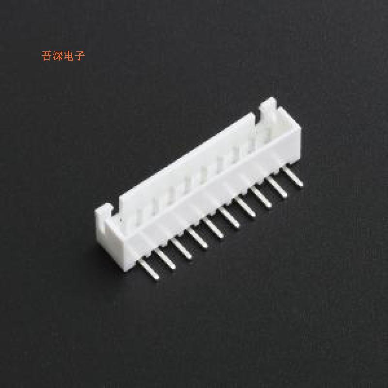 WAFER-XH254WZ-10A |线对板针座XH 2.54mm 1x10P 弯针 带扣