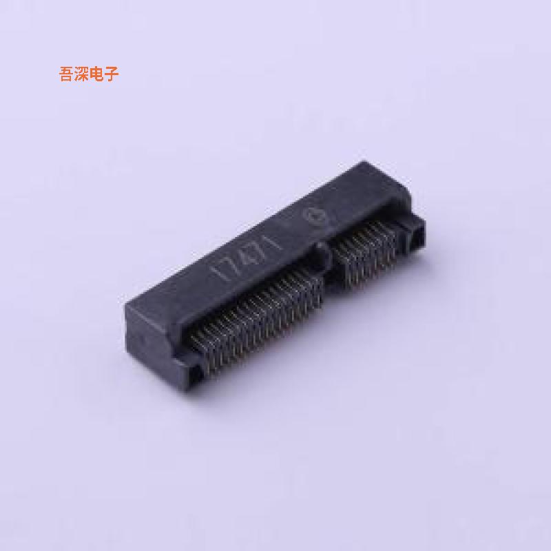 PCIE-52P56H |PCI/PCIePCIE 52PIN 贴片卧式 阻燃材质