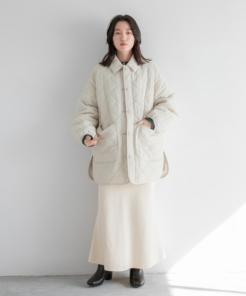 日单秋冬宽松肥大版厚款米色绗