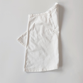 日单夏季 纯棉布文艺百搭清新中裙女裙半身裙 白色A字版