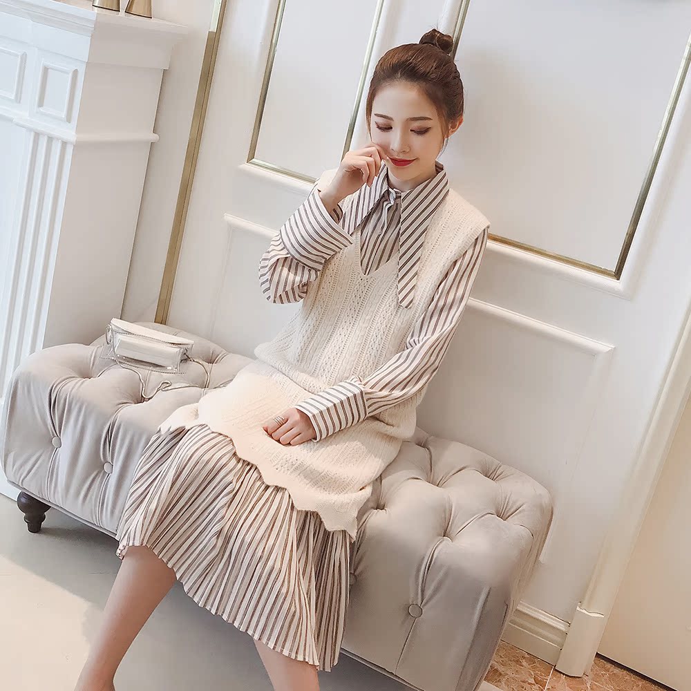 A8879-2018³õÇïпîÅ®×°º«°æVÁì´¿É«¿íËÉÖг¤¿î±³ÐÄÁ¬ÒÂȹ 0827