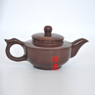 鸣泉木鱼石茶壶石壶水壶茶道木鱼石茶具精品茶杯，木鱼石田园茶壶