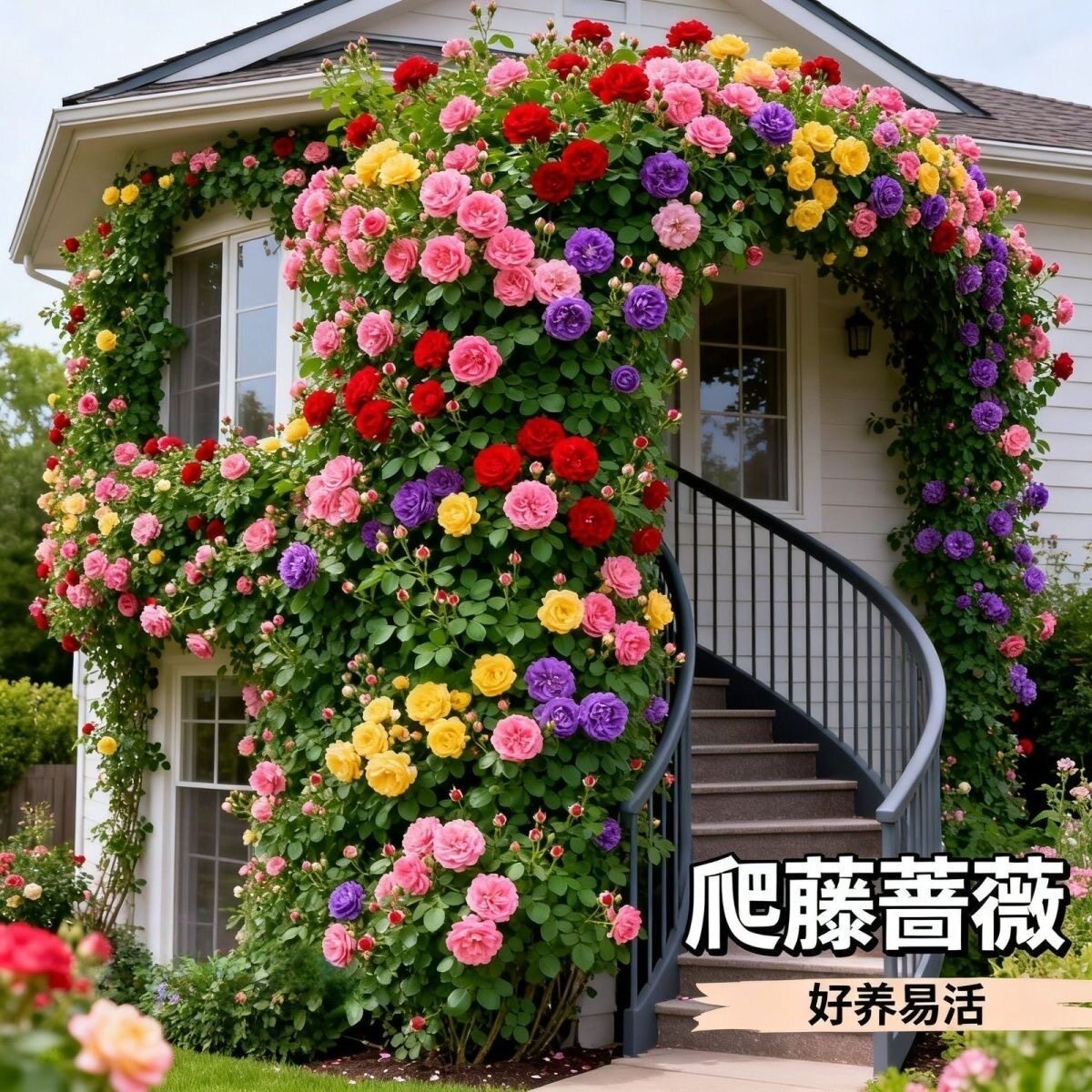 （精品大苗70高）爬藤月季蔷薇月季/蔷薇/玫瑰