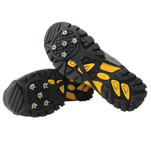 儿童成人户外登山冰抓防滑鞋套5齿钓鱼雪雨天泥地硅胶雪爪看雾凇