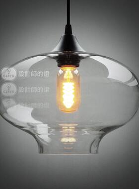 设计师的灯欧式宜家客厅餐厅灯现代简约玻璃灯具单头水晶洋葱吊灯