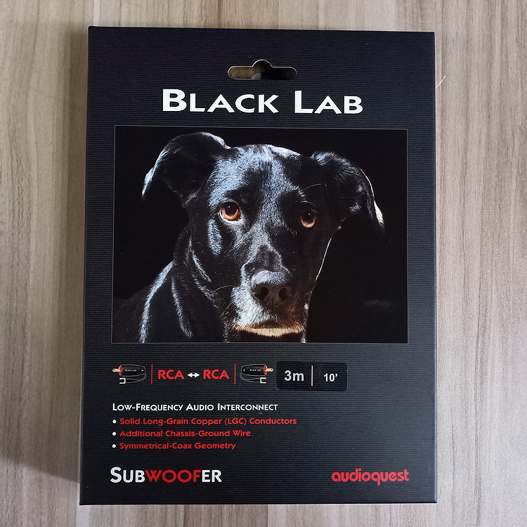美国 Audioquest AQ线圣 Black Lab黑拉布拉多 低音炮线 威达行货