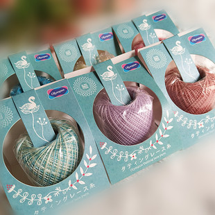 日本原装 进口OLYMPUS奥林巴斯70号纯棉蕾丝钩梭编饰品细线花边线