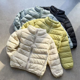 三星90白羽绒 男女童立领羽绒夹克宝宝内胆 儿童羽绒服外套轻薄款