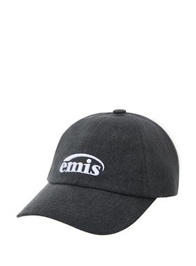 韩国emis帽子棒球帽大头围运动鸭舌帽韩版时尚潮流2025新款炭灰色