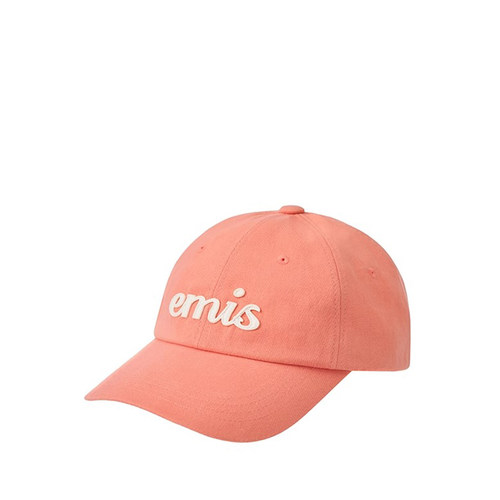 韩国emis帽子女鸭舌帽棒球帽男款大头围秋冬2024新款贴布绣杏色