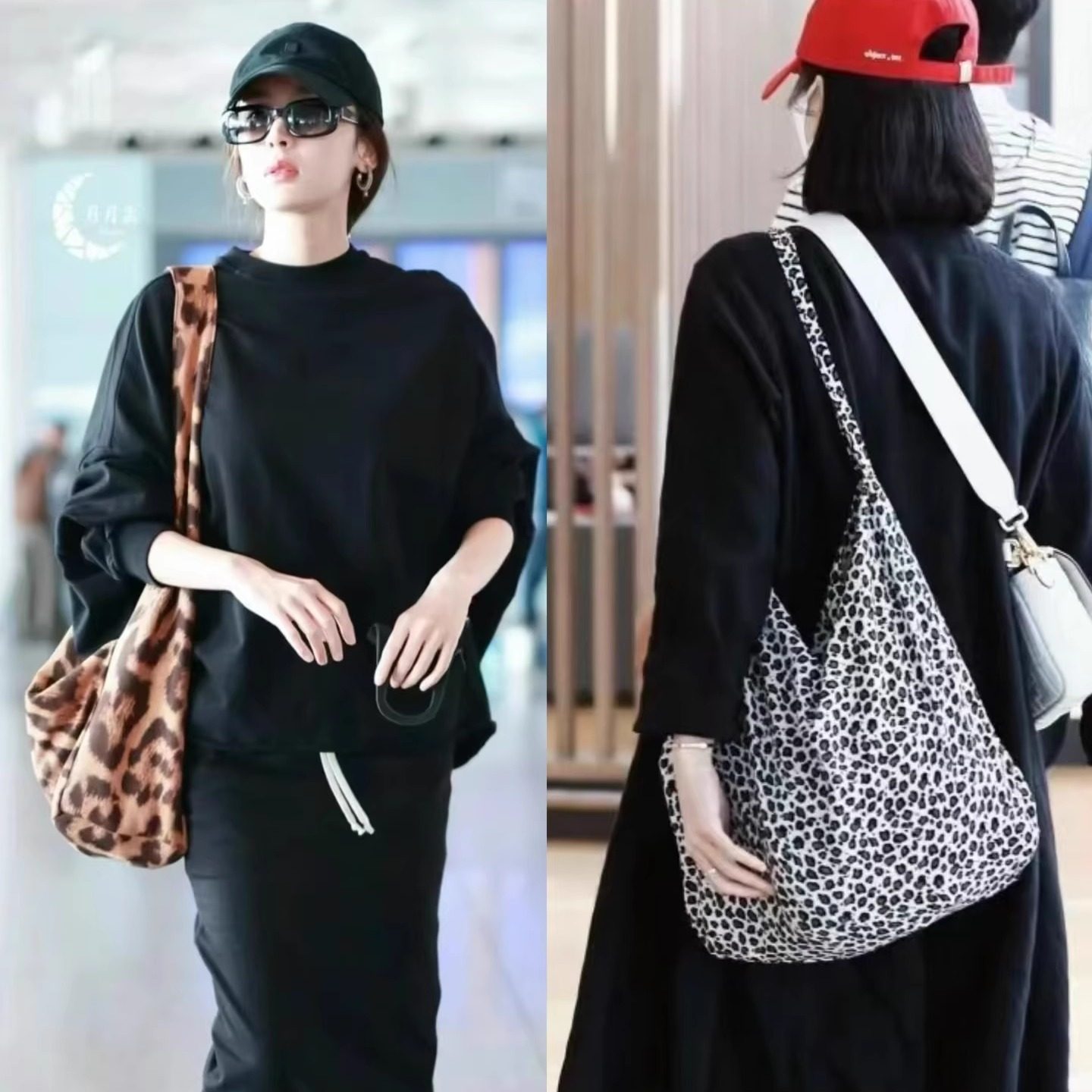 韩国emis包包女帆布包大豹纹百搭布袋大容量时尚潮牌通勤高级感 - 封面