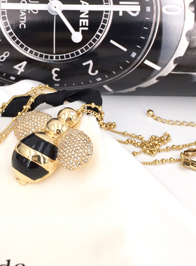 ks Queen Bee Pendant Necklace夸张长款蜜蜂蜂王项链孤品