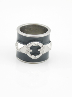 欧美小众设计复古金夸张宽版戒指