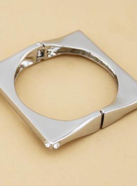 欧美时尚方形镶钻手镯